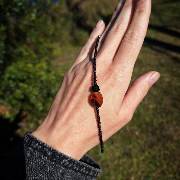 Carnelian, Tourmaline Necklace ~ Handcrafted Jewelry - Picture 6 of 9